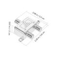 thumbnail image 2 of unbranded Splitter Para Antena Y Cable TV Con Señal Dual Y Construcción Duradera Color Plata, 2 of 7