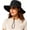 Black, variant on Bucket Rain Hat for Women Wide Brim Summer UPF50+ Cowboy Sun Hat Men Foldable Soft Floppy Beach Hat