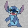 thumbnail image 2 of Men's Lilo & Stitch Happy to See Me Pull Over Hoodie Athletic Heather 2X Large, 2 of 4