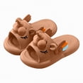 thumbnail image 6 of HCNTES Children's Dailywear Slides Soft Non-Slip Slippers Sandals for Kids Boys Girls Indoor Outdoor Spring Summer Beach Pool(Z01-Coffee,11), 6 of 6