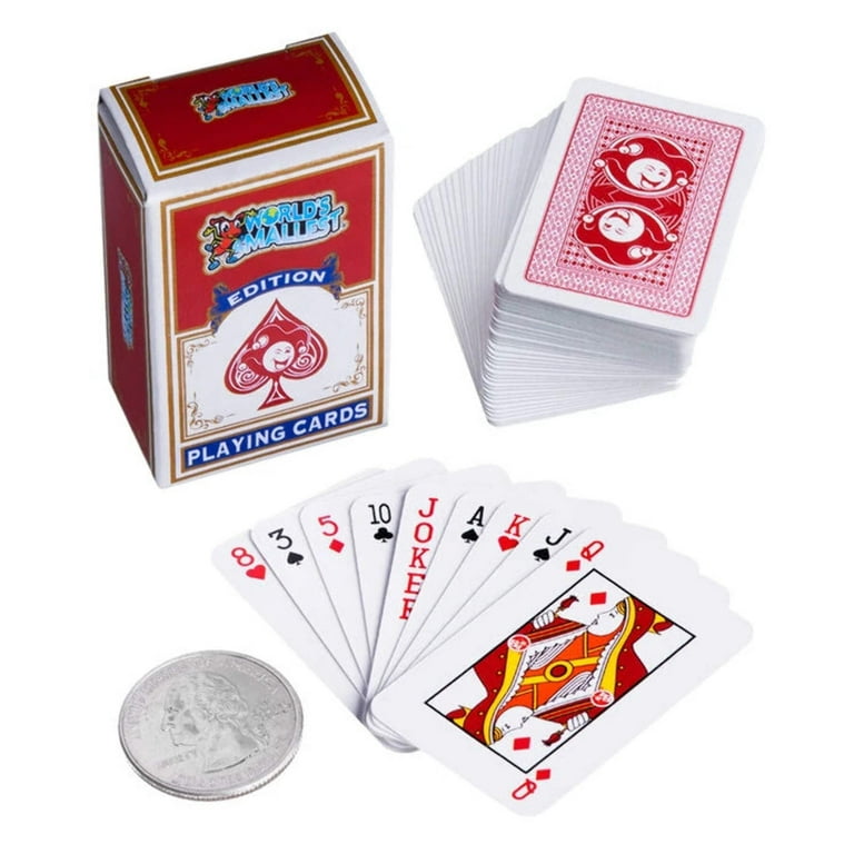 Super Impulse World's Smallest Playing Cards, Miniature Deck of 54