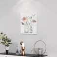 thumbnail image 3 of Floral Bathroom Wall Art Rustic Vase Flower Butterfly Pictures Wall Decor Farmhouse Country Flower Botanical Canvas Prints Painting Modern Home Framed Artwork for Restroom Bedroom 12"x16", 3 of 6
