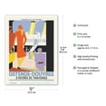 thumbnail image 2 of Ostende Belgium to Dover (Douvres) England Ferry Service - Belgian Railways - Vintage Railroad Travel Poster by Léo Marfurt c.1938 - Master Art Print (Unframed) 9in x 12in, 2 of 4