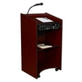 thumbnail image 6 of Oklahoma Sound 50W Modern Wood Aristocrat Sound Lectern in Mahogany, 6 of 7