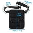 thumbnail image 2 of Server Apron Waist Apron with Pockets Restaurant Waist Money Apron Bag Canvas Apron Bag with Adjustable Belt Buckle Waitress Accessories with Poc, 2 of 4