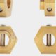 thumbnail image 3 of Pieza de actualización de montaje hexagonal de rueda 1/10 Ounissouiy adaptador de latón fuerte para Axial Capra SCX10 RC, 3 of 6
