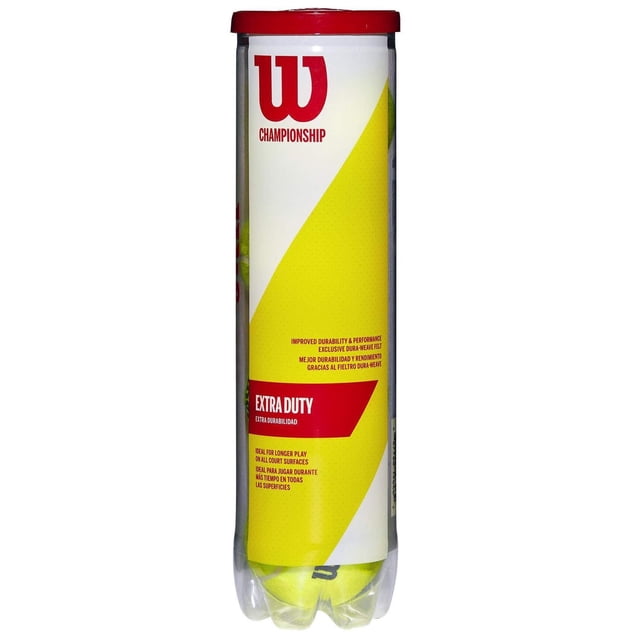 Pelotas de Tenis Wilson Championship Amarillas Tubo de 4