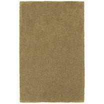 Oriental Weavers Heavenly Hand-made Shag Area Rug - 73405 - 3' x 5' - in Gold - Plush Soft Shag, Modern Style, Hand-Made, Stain Resistant, Entrway, Bedroom Rug