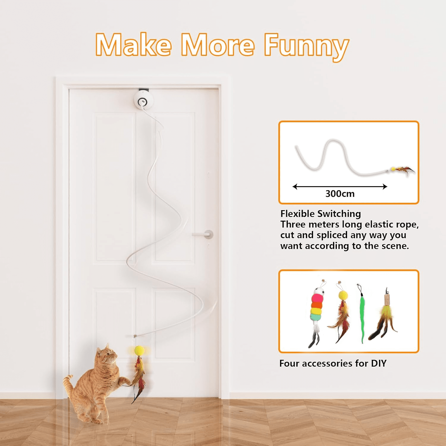 over door hanging cat toy