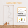 thumbnail image 4 of Lvelia Cat Toys Hanging Door Automatic Cat Toy Interactive Elastic Rope with Feather,Detachable Cat Teaser,Cat Catching Game Door Hanger,Self Play Cat Toys,White, 4 of 7