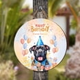 thumbnail image 4 of Watercolor Cane Corso Happy Birthday Celebration Balloons Gift Party Round Wood Sign Italian Mastiff Dog Lover Gifts Idea Hanging Wall Home Decor - 00028, 4 of 5