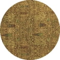 thumbnail image 1 of Ahgly Company Indoor Round Abstract Brown Modern Area Rugs, 5' Round, 1 of 4