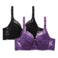 thumbnail image 4 of Tauxra Bras for Women,Casual Front Closure Everyday Bra with Lift Support,2 Pcs Women's Bra, 4 of 5