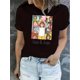 thumbnail image 1 of Camisetas De Manga Corta Para Mujer, Camisetas De Verano Para Deportes, Pesca, Senderismo[Junie B. Jones Fashion Tee] Junie B. Jones Animated Character Print - Casual Crew Neck Short Sleeve Tee - Po, 1 of 5
