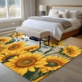 thumbnail image 4 of Farmhouse Large Area Rugs 8x10 ft Chicken in The Bathtub Sunflowers Floral Wood Grain Washable Rug Non Slip Indoor Carpet Absorbent Floor Mat for Living Room Bedroom Dining Room, 4 of 9