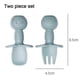 thumbnail image 2 of Silicone Baby Fork And Spoon Set, Baby Led Weaning Utensils, Stage 1 For Ages 6 Months, 2 of 5