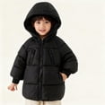 thumbnail image 5 of Winter Ready Middle Length Coat For Boys And Girls Breathable Cotton Filled Insulation Flexible Movement Comfort Navy blue 90cm, 5 of 5