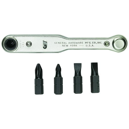 8075 Five-Piece Ratchet Screwdriver Set, A ratcheting screwdriver is perfect for turning hard-to-reach screws, especially where space is limited or...