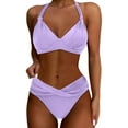 thumbnail image 1 of Women's Two Piece Bathing Suits Push Up Bikini Set Nylon Spandex for Tropical Vacations, 1 of 4