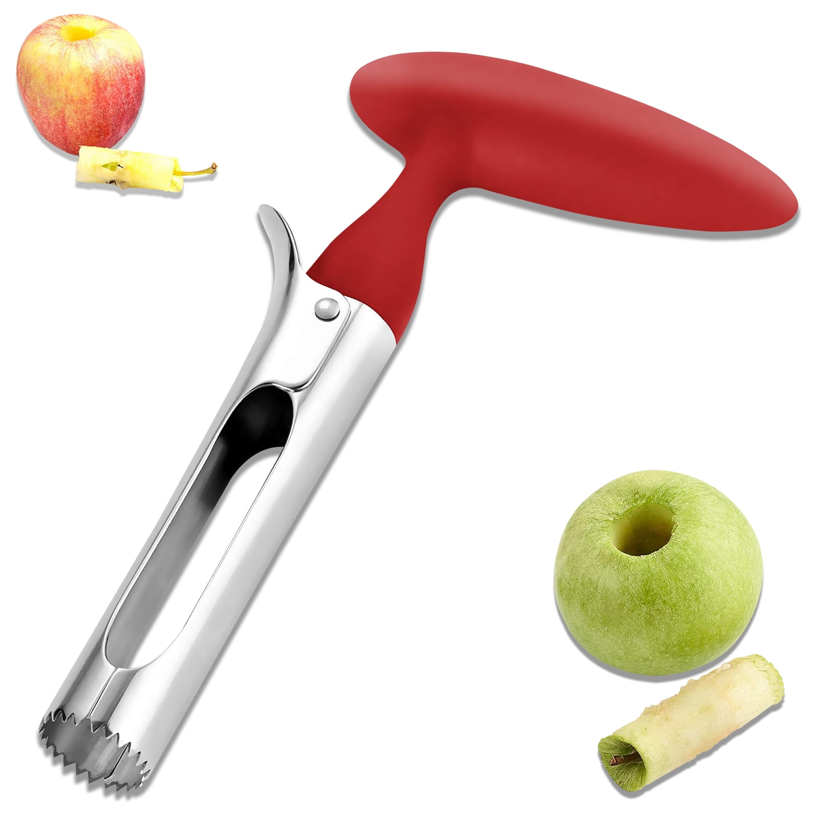 Cores Slices & Wedges into 8 pieces by Cook-Eez Apple Divider & Core Remover 