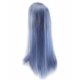 thumbnail image 1 of Vogacara Pelucas de pelo sintético para mujer, suaves, largas y rectas, para fiestas, citas, diario Cuidado del cabello Gris azulado, 1 of 6