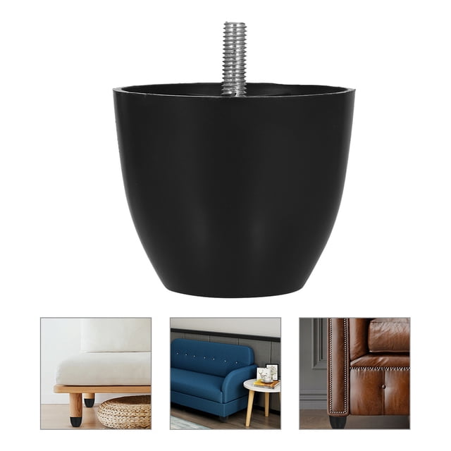 DEEPCRAFF 6Ud Patas Para Muebles Negras Para Sillas Y Sofá Uso Doméstico