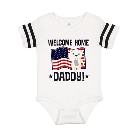 

Inktastic Military Daddy Welcome Home Son Daughter Gift Baby Boy or Baby Girl Bodysuit