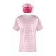 thumbnail image 2 of Barbie camiseta de manga corta a rayas rosa + sombrero disfraz de Halloween Cosplay, 2 of 4