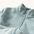 thumbnail image 6 of Lenpel Girls Boys' Fleece Jackets Toddler Baby Long Sleeve Mock Neck Zip up Plush Warm Jackets Fuzzy Outwear Coats with Pockets(Light Blue,2-3 Years), 6 of 7
