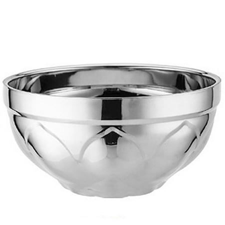

Stainless Steel Reusable Double Wall Insulated Non-slip Bowl Kitchen Tableware