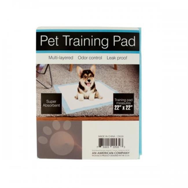 Bulk Buys DI539 Odor Control Pet Training Pad, White & Blue Walmart