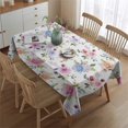 thumbnail image 2 of Waterclor Spring Flower Tablecloth,Oil Proof Spill Proof Polyester Table Cover for Rectangle Tables,Durable Table Clothes Decoration Tablecloths for Camping Dining Buffet Parties, 2 of 5