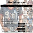 thumbnail image 3 of 9/11 25th Anniversary Shirt Womens WE Will Never Forget Tee Shirts | Lightweight Fabric, V Neck Short Sleeve Tops, American Flag, 2001-2026 25Th Anniversary Tops, Patriotic Honor Tee Shirt Black,3XL, 3 of 4