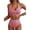 Red Stripes, variant on 2026 Summer New Women's Striped Halter Wrap High Waist Two Piece Bikini Swimsuit