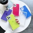 thumbnail image 3 of 3IN1 Candy Color Shockproof Bumper Phone Case For iPhone 16 13 11 12 14 15 Pro Max XR X XS Max SE 7 8 Plus Soft Back Cover Fluorescent Green For iPhone 11Pro, 3 of 6