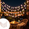 thumbnail image 6 of Christmas Lights 10FT 20 LED Crystal Star and White Ball Bulbs Battery Powered Indoor Hanging String Lights for Holiday Party Mantel Porch Home Decor, 6 of 6