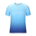 thumbnail image 3 of Mens Quick-Dry T-Shirts M-5X Big & Tall Plus Size Moisture-Wicking Athletic Tee Shirts Short Sleeve Crewneck Stretchy Gradient Workout Tops, 3 of 7
