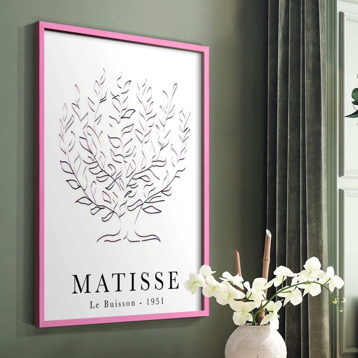 Matisse CLXXXV Framed Print in Pink Solid Wood 8 x 10 Framed Print