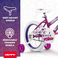 thumbnail image 5 of Huffy 16" Sea Star Kids' Bike, Fits Riders 42" - 48", Purple, Youth, Girls, 5 of 14