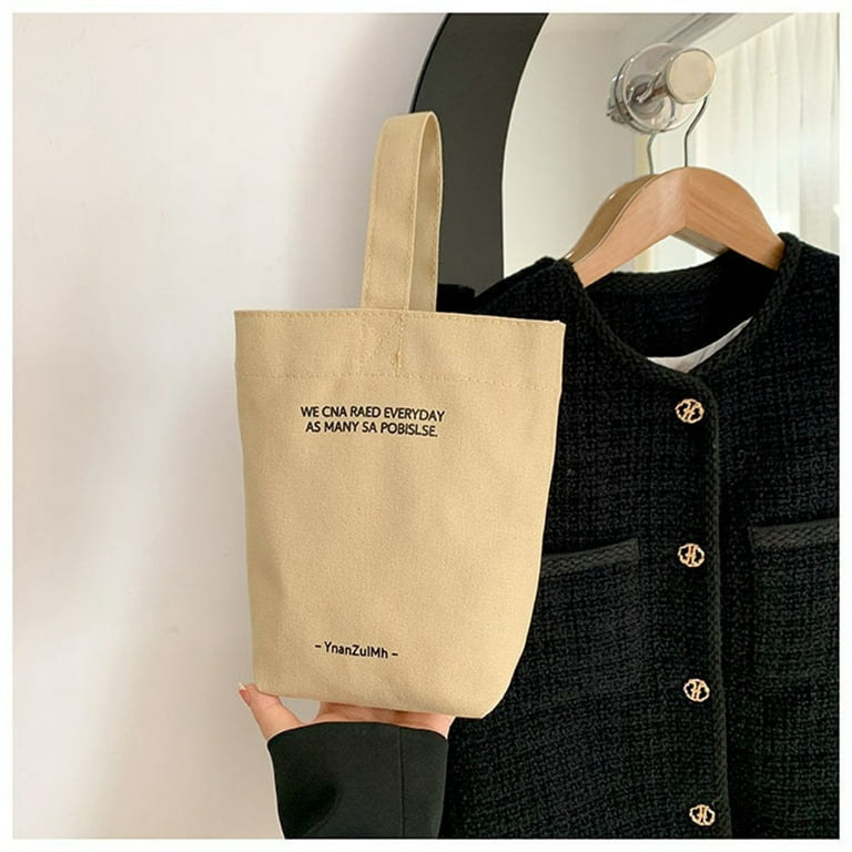 Tote Canvas Bag Colorful Mini Portable Canvas Bag Cute Handbag