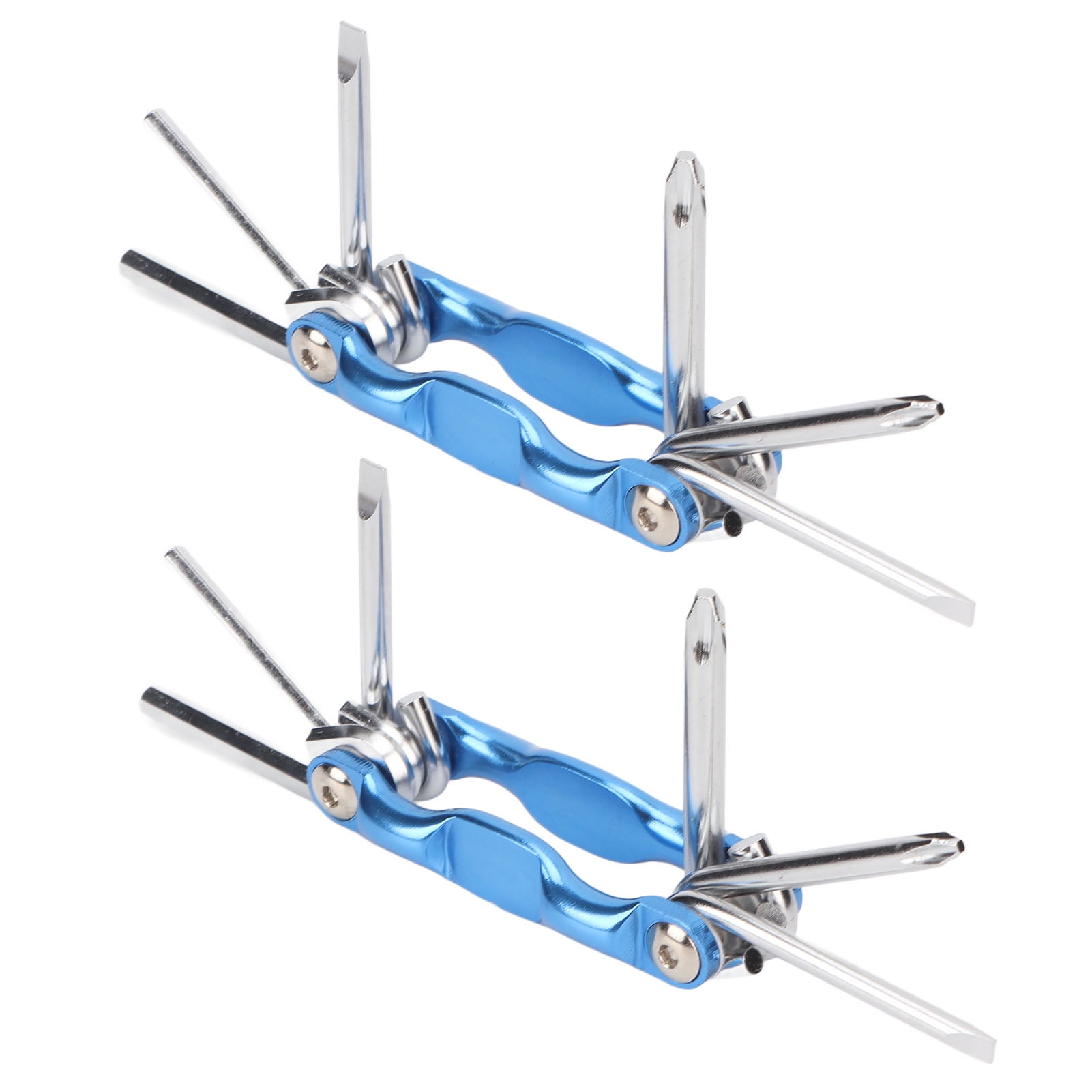 Fold Up Screwdriver, Ergonomic Handle 2Pcs Fold Screwdriver For Craft