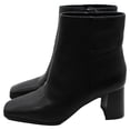 thumbnail image 4 of INC Womens Dasha Leather Square Toe Booties, 4 of 10