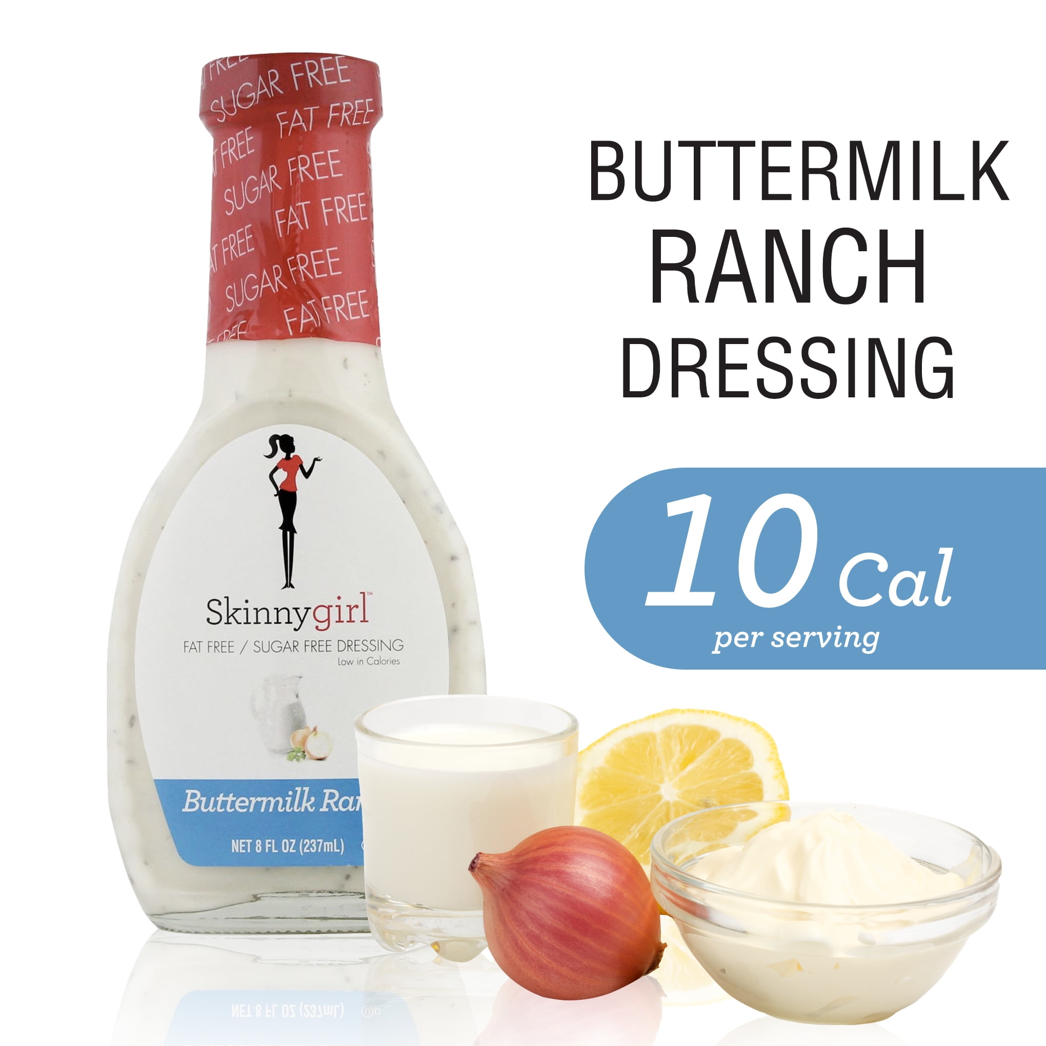 Skinnygirl, Fat-Free, Sugar-Free Buttermilk Ranch Salad Dressing, 8 fl oz