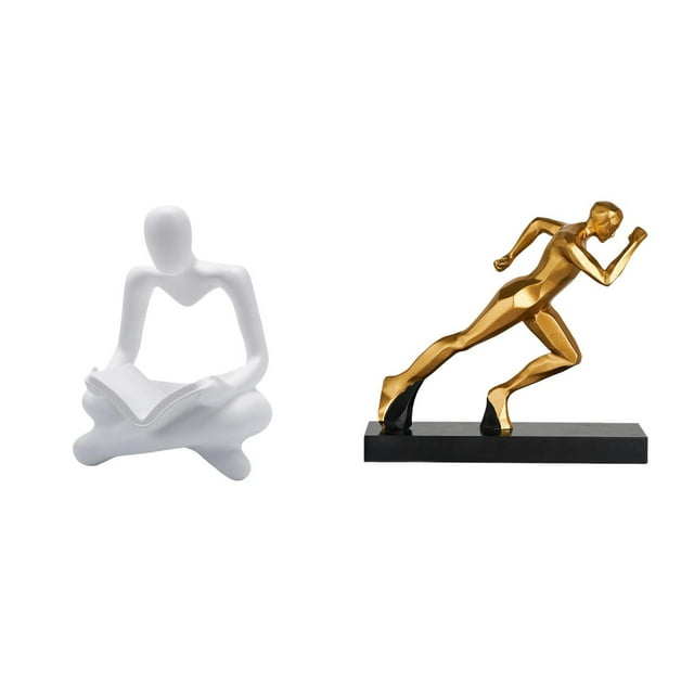 Figura de corredor abstracta creativa, figura moderna, escultura artística para sala de estar, entrada, mesa, decoración del hogar