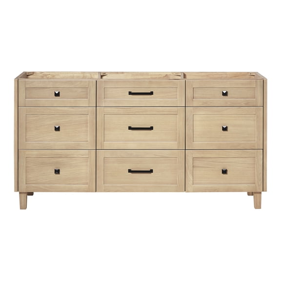 Ariel Monroe 66 Inch Single Sink Base Cabinet In Oak
