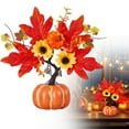 thumbnail image 2 of HCTSHG ​​Pumpkin Tree Centerpiece​​, Autumns Thanksgiving Display, ​​Dining Table Decor​​, Harvest Flower Ornaments for Living Room Mantel Holiday Ambiance, 2 of 9