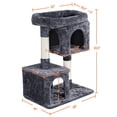 thumbnail image 3 of Cat Tree Tower Yaheetech para gatos de interior con 2 condominios y percha, 3 of 7