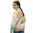 thumbnail image 3 of Xoenoiee Capybara Rainbow Cloud Print Girls Sweatshirts Half Zip Pullover Fleece Quarter Zipper Hoodies 2025 Fall Sportswear Fashion Outfits Clothes, Size 7-8 Years, 3 of 7