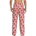 thumbnail image 3 of Xecao Strawberries Men's Straight Lounge Pajama Pants: The Ultimate in Comfortable Sleepwear, 3 of 9