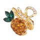 thumbnail image 1 of Accesorio glamoroso de aleación para niñas: linda pinza para el cabello con diamantes de imitación y forma de piña, 1 of 2